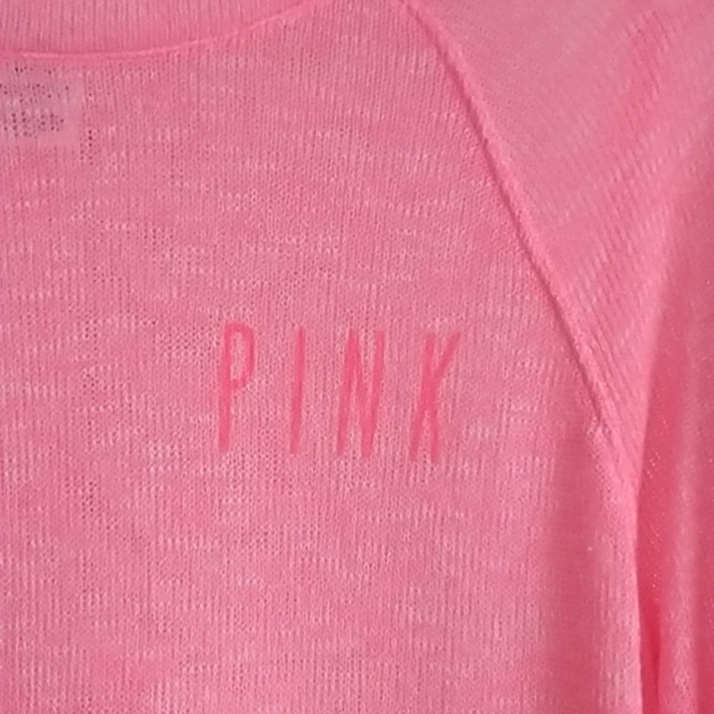 PINK Victoria Secret's Pink Light Knit Sweater Top Sz XS - Picture 2 of 8